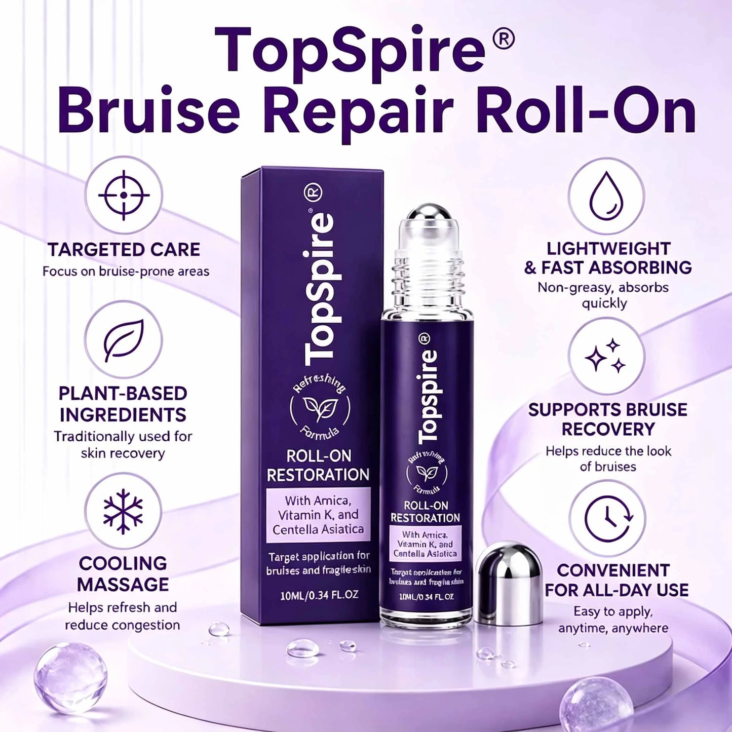 TopSpire®  Bruise Repair Roll-On