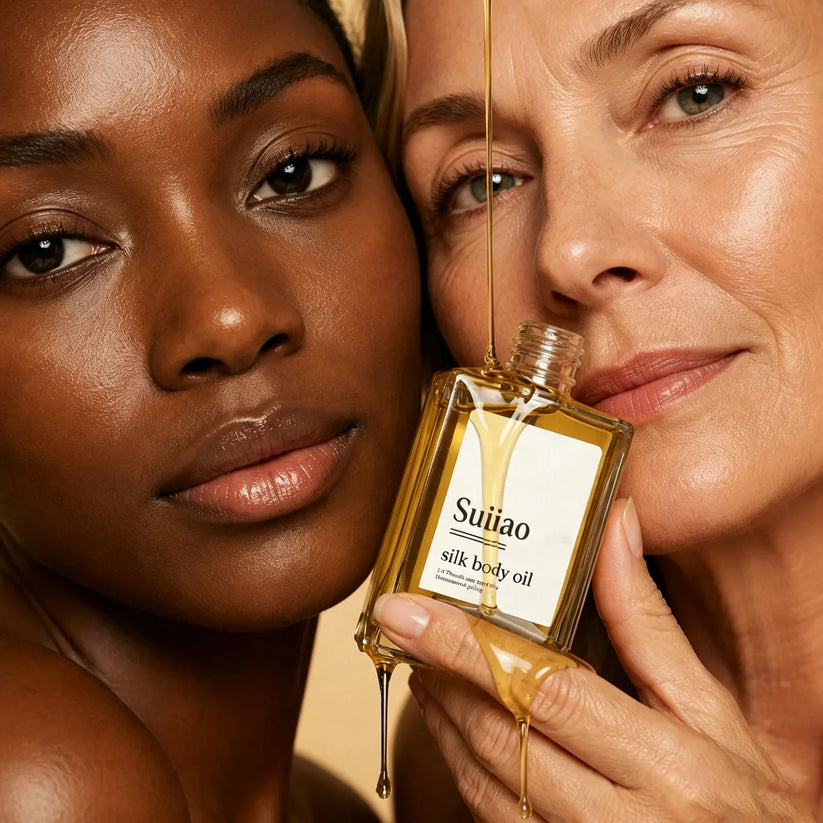 Women using Goda Silk Body Oil