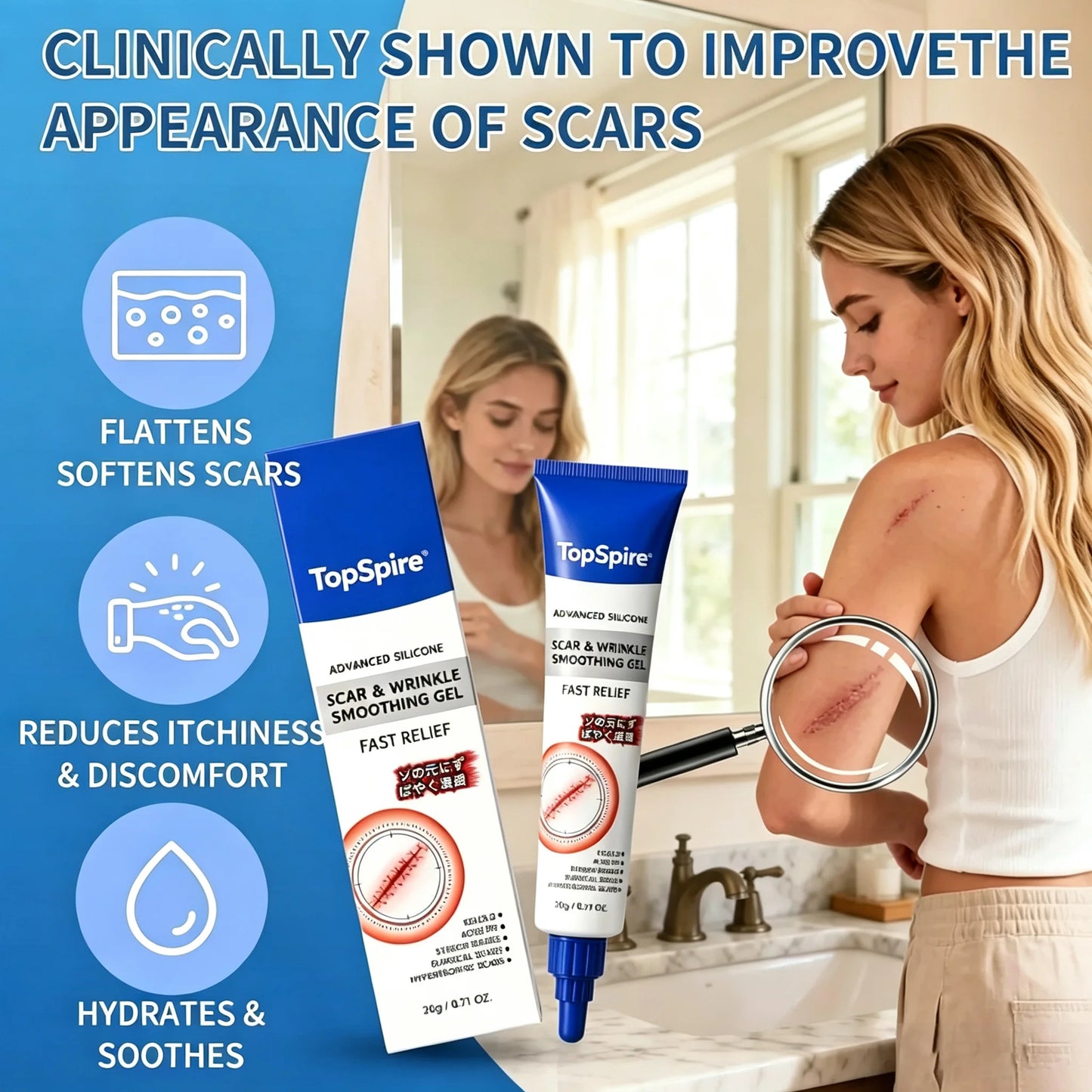 Advanced Silicone Scar & Wrinkle Smoothing Gel
