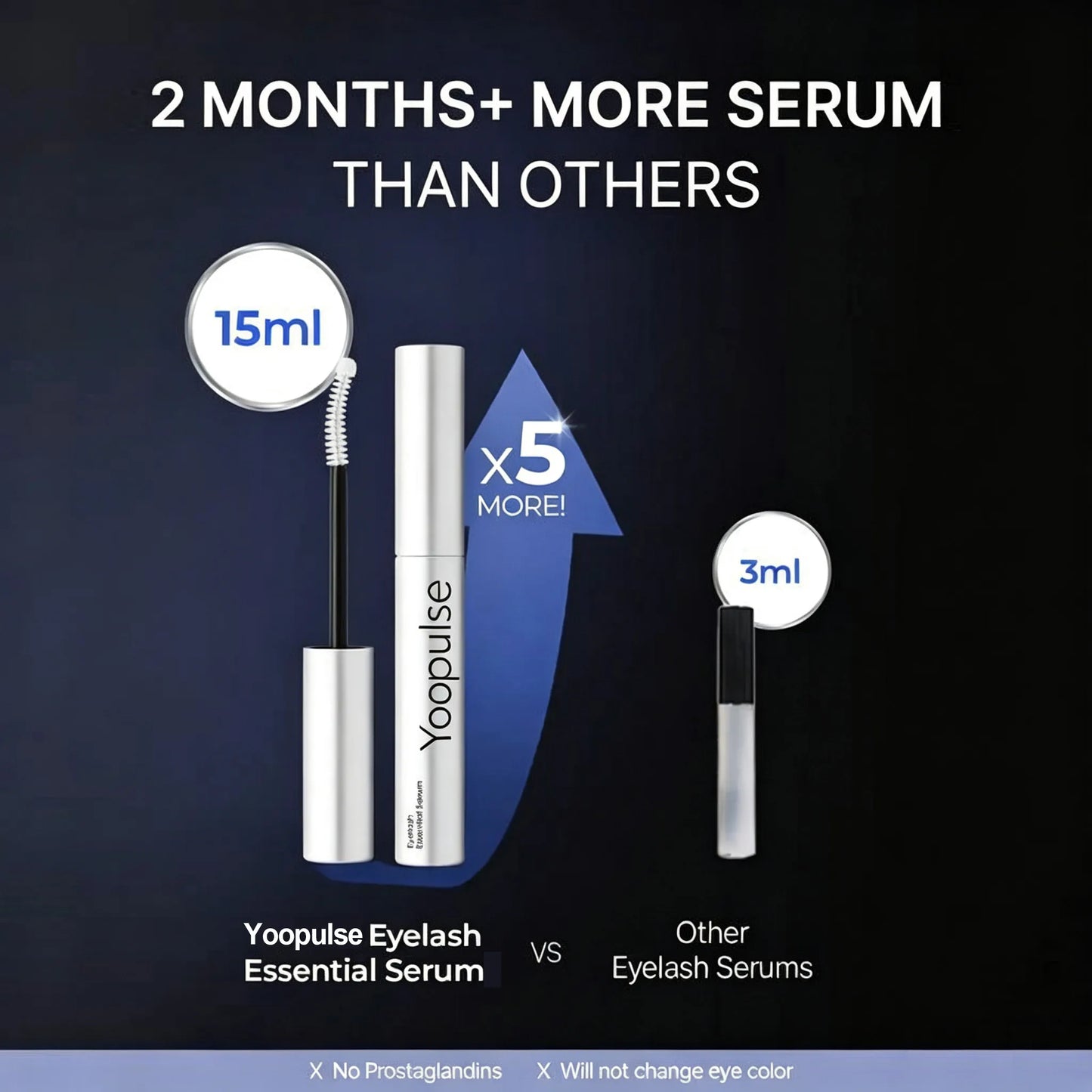7-Peptide Eyelash Growth Serum 2 Weeks Fuller Longer Gentle Lash Treatment✨