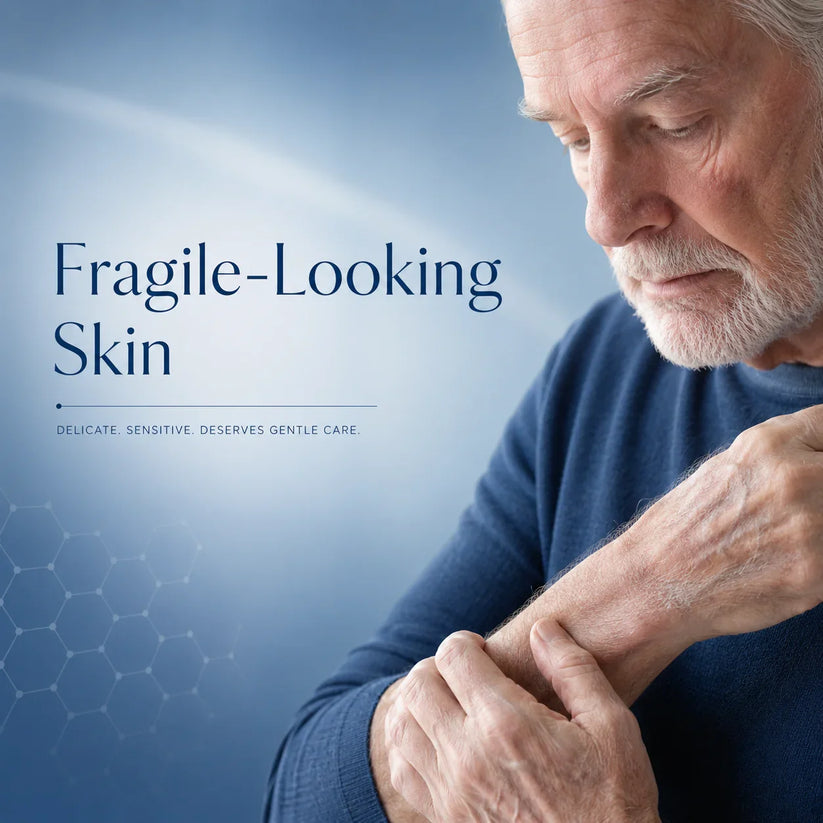 Fragile-looking skin