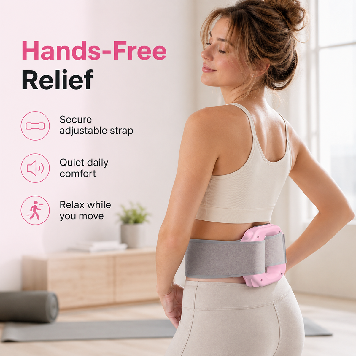 Yoopulse Hands-Free Fascia Massager for Muscle Relaxation & Recovery