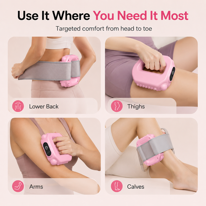 Yoopulse Hands-Free Fascia Massager for Muscle Relaxation & Recovery